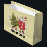 Sacola Para Presentes Grande Feelin Jolly Christmas Tree Coffee Lover Winter<br><div class="desc">Feelin Jolly Christmas Tree Coffee Lover Winter</div>