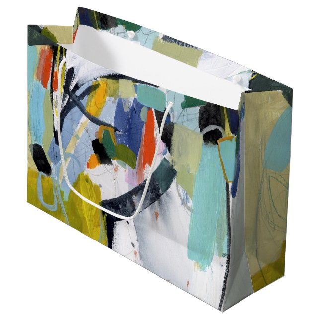 Sacola Para Presentes Grande Feira de Scarborough - Abstrato (Frente inclinada)