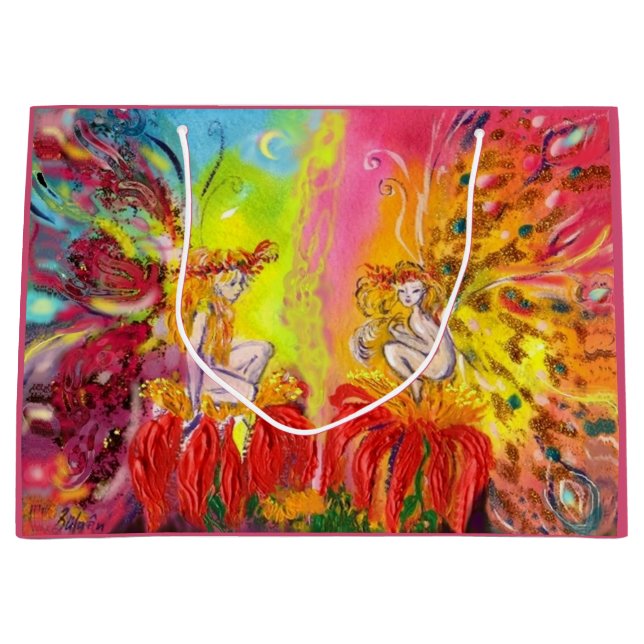 SACOLA PARA PRESENTES GRANDE FEIRAS DE DAWN (Frente)