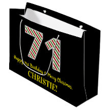 Feliz 71º Aniversário e Feliz Natal, Nome Personal