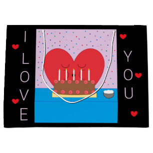 Sacola Para Presentes Grande Feliz Aniversário, Do Meu Coração ao Seu III: