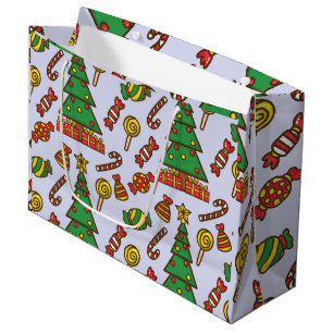 Sacola Para Presentes Grande Feliz e Brilho