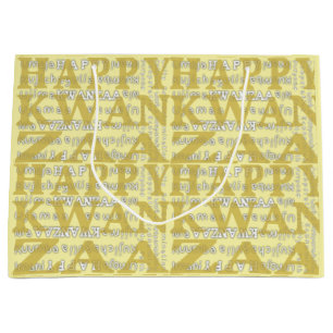 Sacola Para Presentes Grande Feliz Kwanzaa