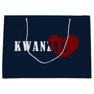 Sacola Para Presentes Grande Feliz Kwanzaa