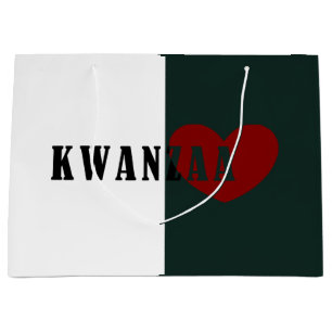 Sacola Para Presentes Grande Feliz Kwanzaa