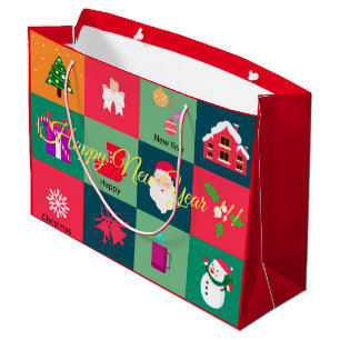 Sacola Para Presentes Grande Feliz Natal