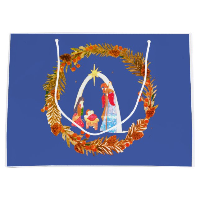 Sacola Para Presentes Grande Feliz Natal! (Frente)
