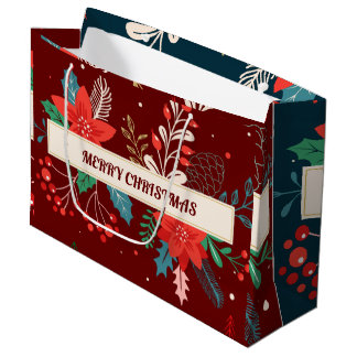 Sacola Para Presentes Grande Feliz Natal
