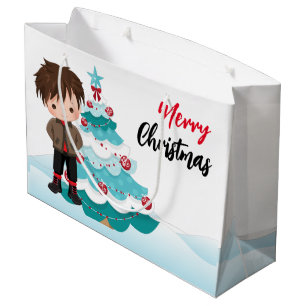 Sacola Para Presentes Grande Feliz Natal