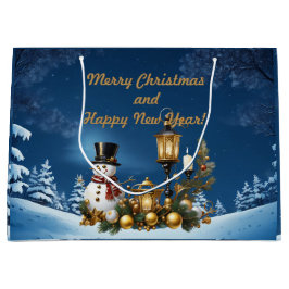 Sacola Para Presentes Grande Feliz Natal e Feliz ano novo!