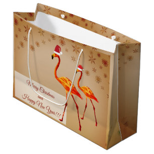 Sacola Para Presentes Grande Feliz Natal, Feliz ano novo Gift Bag