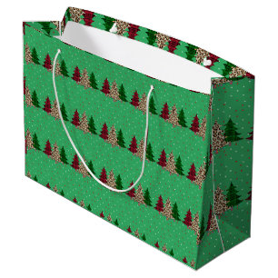 Sacola Para Presentes Grande Feliz Natal Moderno e Elegante