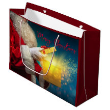 Feliz Natal. Papais noeis com presente