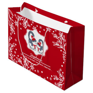 Sacola Para Presentes Grande Feliz Natal para aquele que amo. Sacos para presen