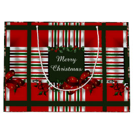 Sacola Para Presentes Grande Feliz Natal Personalizado