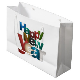Sacola Para Presentes Grande Felizes anos novos