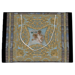 Sacola Para Presentes Grande Feriado de Natal em Cherubs