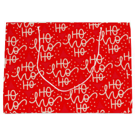 Sacola Para Presentes Grande Feriado de Natal Red Feseso Ho Ho Ho