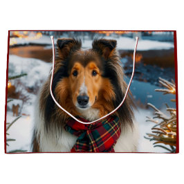 Sacola Para Presentes Grande Férias de Collie