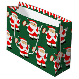 Sacola Para Presentes Grande Férias de Natal de Rugby