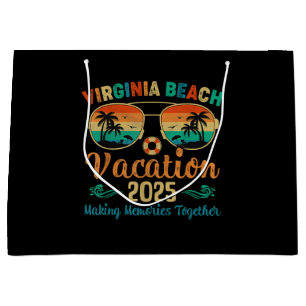 Sacola Para Presentes Grande Férias em Virginia Beach 2025 Amigos Família Verão
