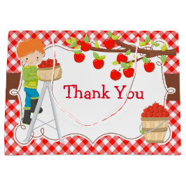 Sacola Para Presentes Grande Festa de aniversário de Cabelo Vermelho Picante da