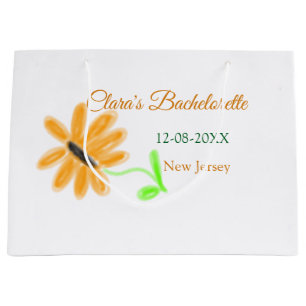 Sacola Para Presentes Grande Festa de despedida de solteira adicionar nome data