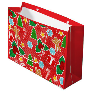 Sacola Para Presentes Grande Festa de Natal