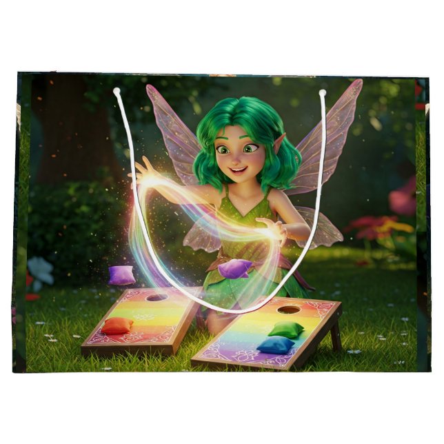 Sacola Para Presentes Grande Festa de Noiva Fada  (Verso)