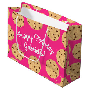 Sacola Para Presentes Grande Festa de primeiro aniversario de Chocolate Chip Co