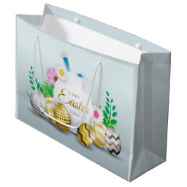 Sacola Para Presentes Grande festa do Felz pascoa bonito