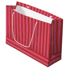 Sacola Para Presentes Grande Festas de Natal, cor-de-rosa e vermelha, divertida