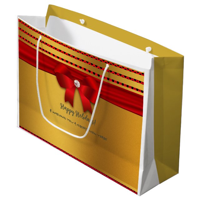 Sacola Para Presentes Grande Festas Felizes Diversão e Festa (Frente inclinada)