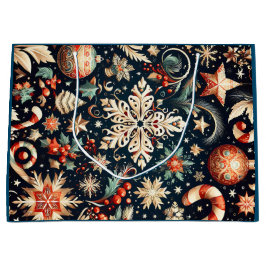 Sacola Para Presentes Grande Festive Gift Wraps mod.03