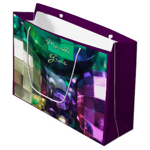 Sacola Para Presentes Grande Festivo Mardi Gras Partido Personalizado Favorece