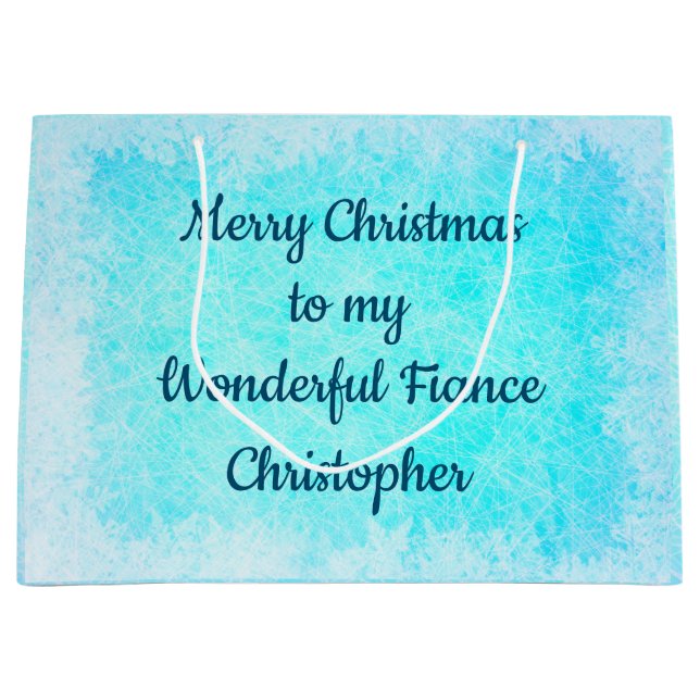 Sacola Para Presentes Grande Fim de Natal Personalizado (Frente)