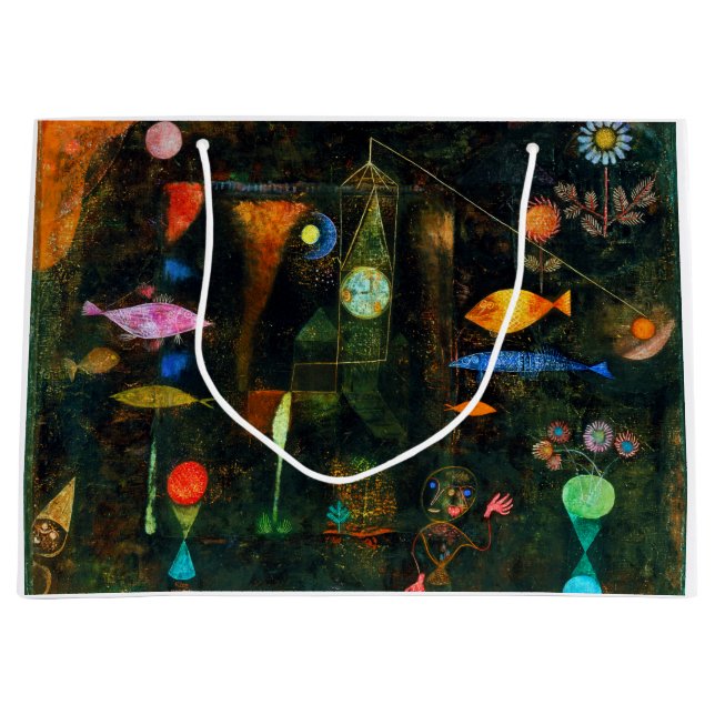 Sacola Para Presentes Grande Fish Magic, Paul Klee (Frente)