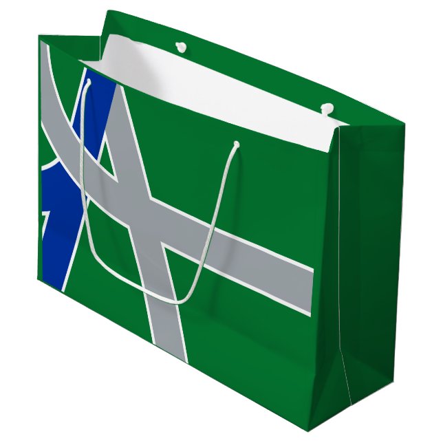 Sacola Para Presentes Grande Flag of Albany, Oregon (Frente inclinada)