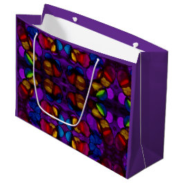 Sacola Para Presentes Grande Floração Elétrica