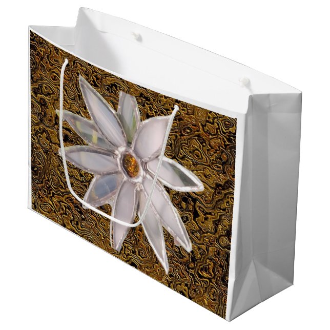 Sacola Para Presentes Grande "Floral on Display" (Large) Gift Bag (Frente inclinada)