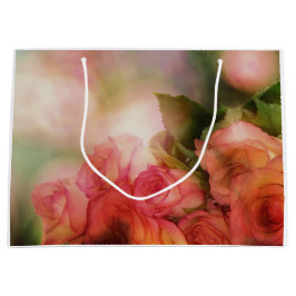 Sacola Para Presentes Grande Flores