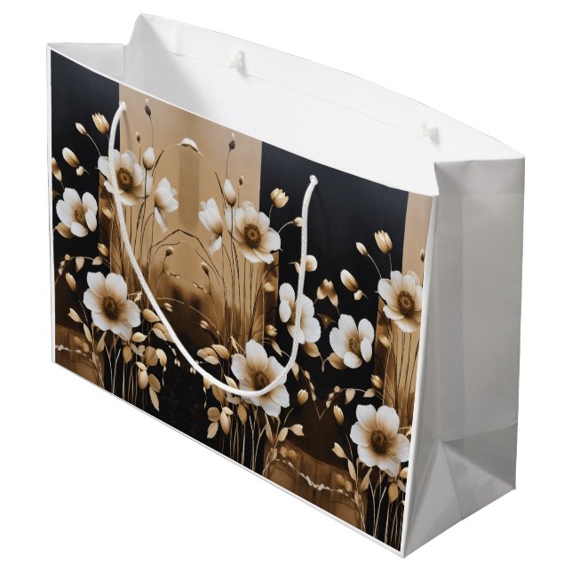 Sacola Para Presentes Grande Flores e Maravilhas: Uma bela surpresa de presente (Verso inclinado)