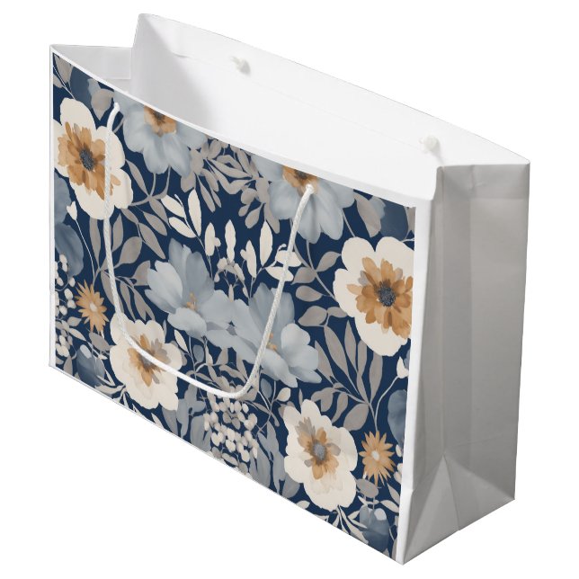 Sacola Para Presentes Grande Flores e Maravilhas: Uma bela surpresa de presente (Frente inclinada)