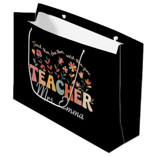 Sacola Para Presentes Grande Flores Groovy Personalizadas Presente Personalizad