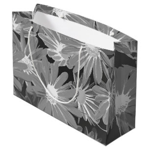 Sacola Para Presentes Grande Flores Vermelhas e Amarelas 2