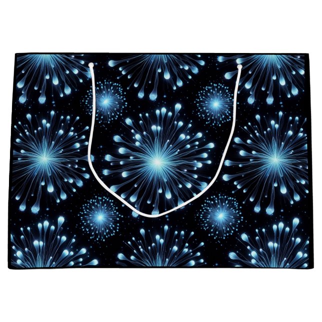 Sacola Para Presentes Grande Fogos de artifício (Frente)