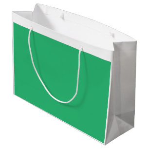 Sacola Para Presentes Grande Folha verde vibrante com veias proeminentes e uma