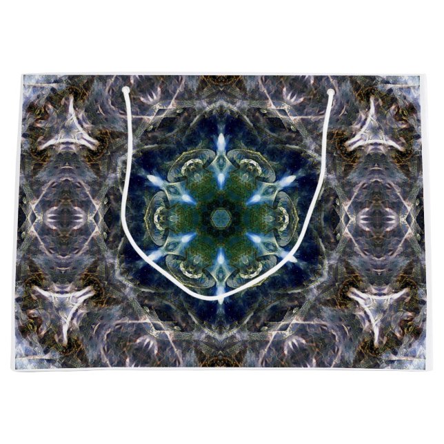 Sacola Para Presentes Grande Folk Mandala (Frente)