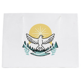 Sacola Para Presentes Grande Força Espiritual em Deus - Assustador do Cristão