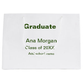 Sacola Para Presentes Grande Formando adicionar nome da escola classe de nome s